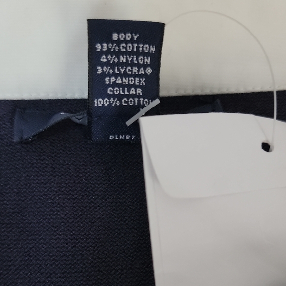 Lands' End Dark Blue Women Sweater with White Accents Cotton Size XXL - Picture 5 of 8